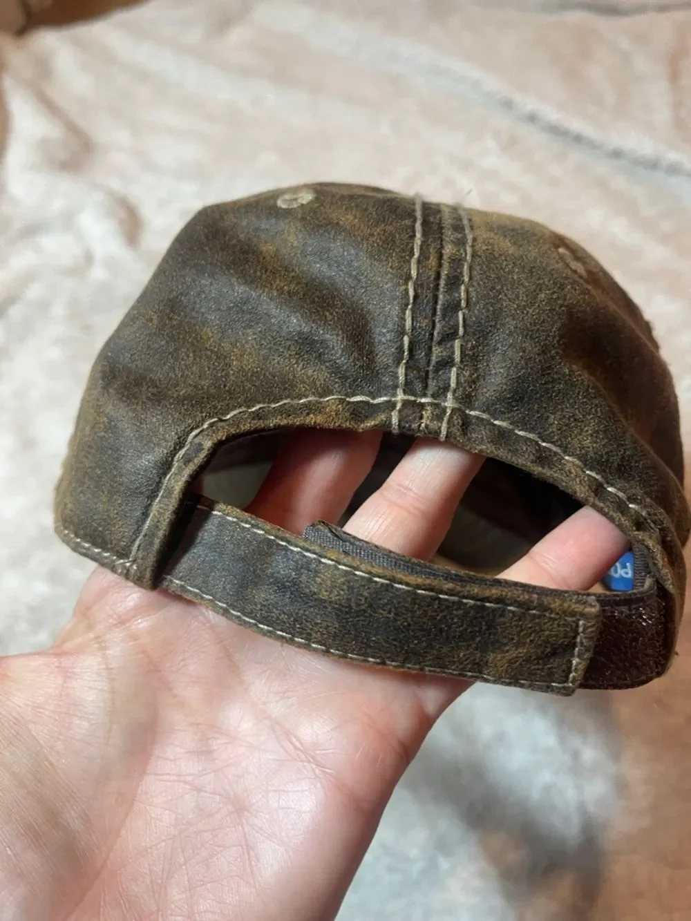 Hamel Brewing Co. Red Patch Distressed Brown Baseball Cap